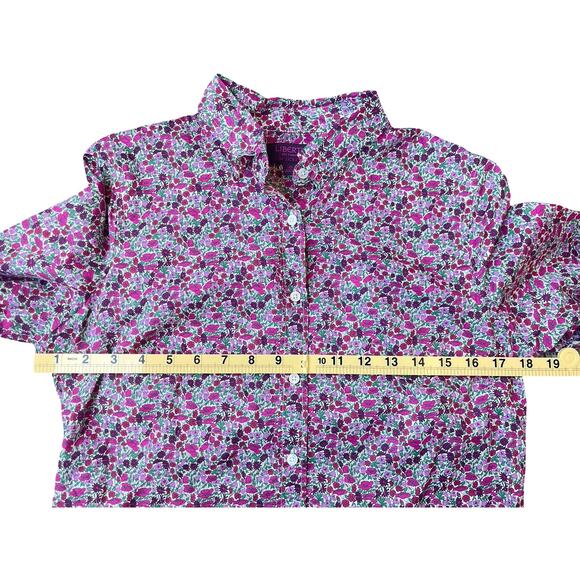J.Crew x Liberty London Slim Perfect Button Down Shirt Floral Pink Fuchsia – 6 - Picture 10 of 14